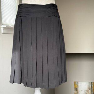 INC INTERNATIONAL CONCEPTS Silk Pleated Skirt in Black - Size 6